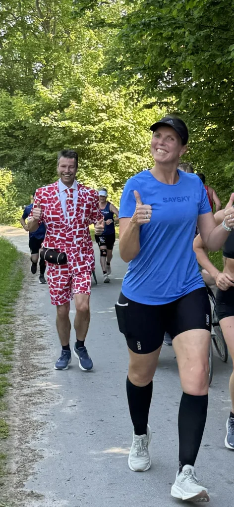 Hygge på løberuten